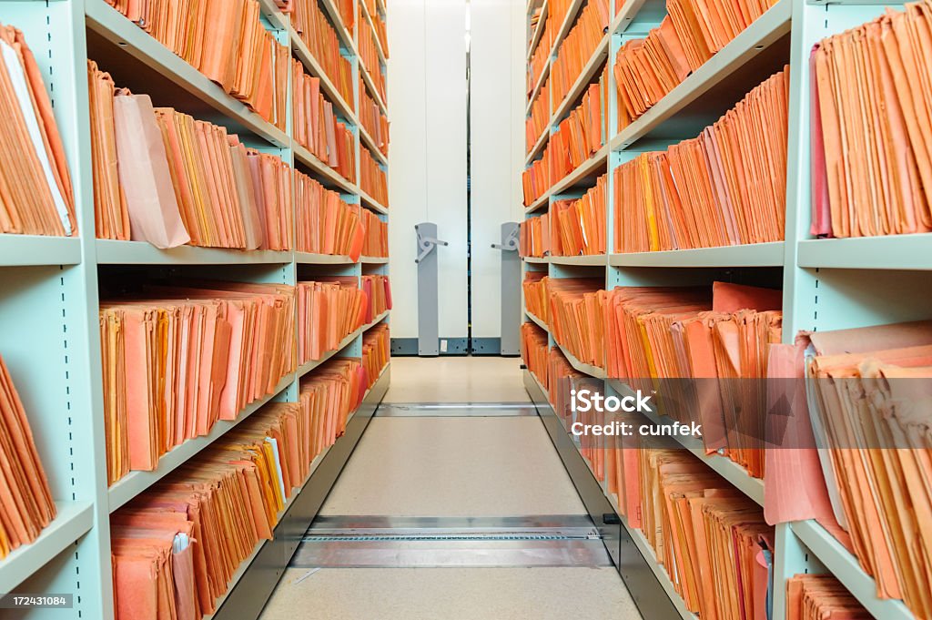 Archive Archive shelves File Folder Stock Photo