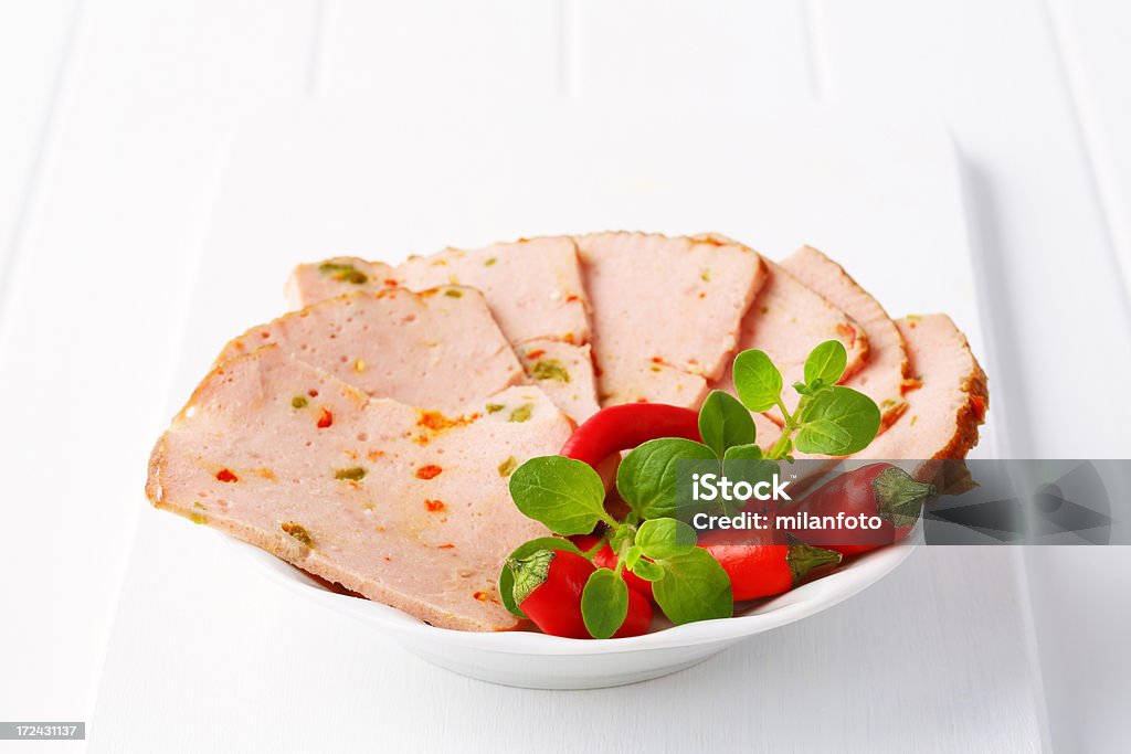 Fette di carne di maiale Paté - Foto stock royalty-free di Antipasto