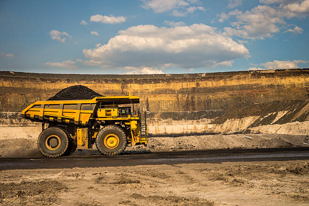 istock Dump Truck with Coal on a Haul Road 172431410