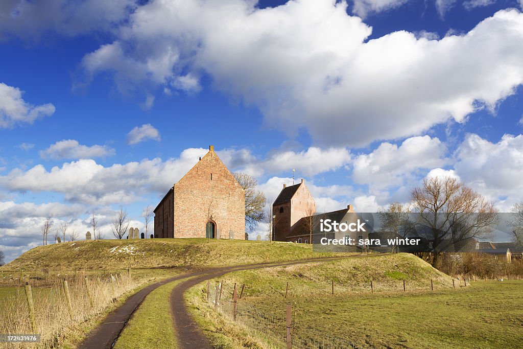 Alte holländische village auf die mound - Lizenzfrei Stadt Groningen Stock-Foto