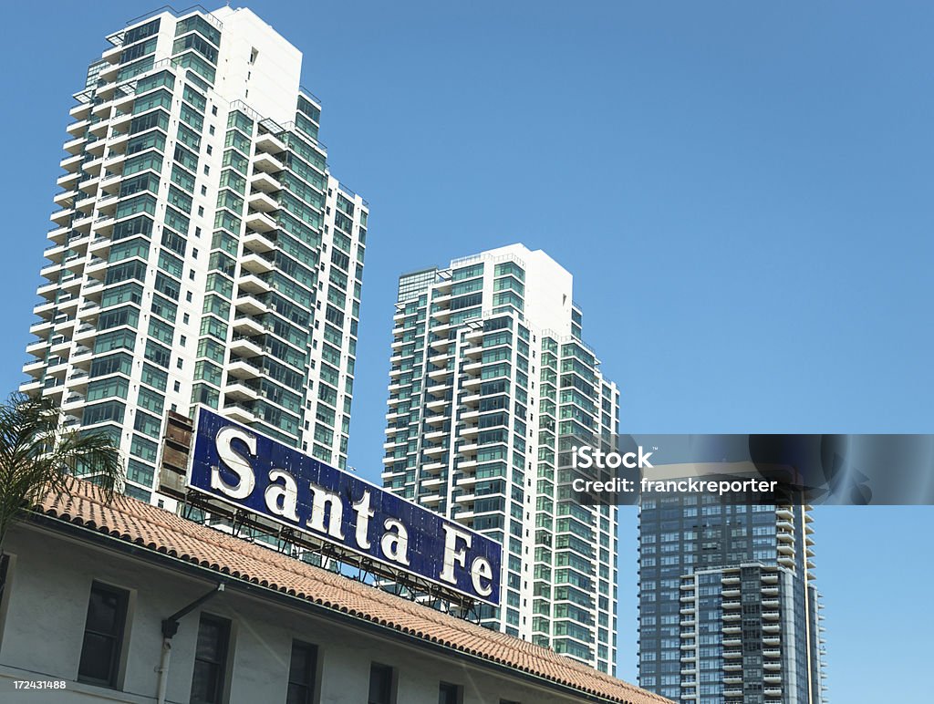 Estação de Ferroviária de Santa Fé em San Diego - Royalty-free América do Norte Foto de stock