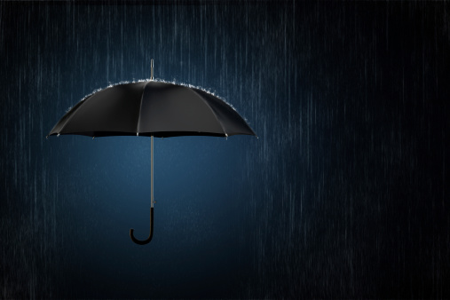 Insurance umbrella. Concept of safety business.