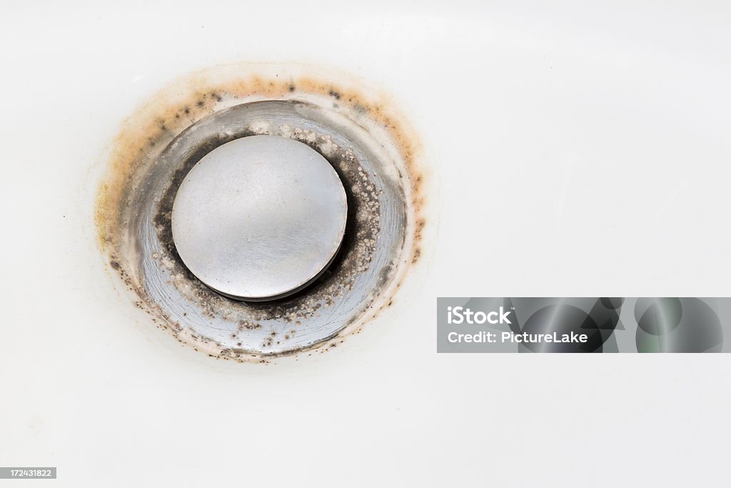 ダーティ、moldy バスルームのシンクの排水 - カビのロイヤリティフリーストックフォト