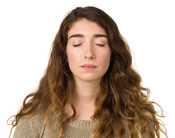 istock Young Woman With Eyes Closed 172431946