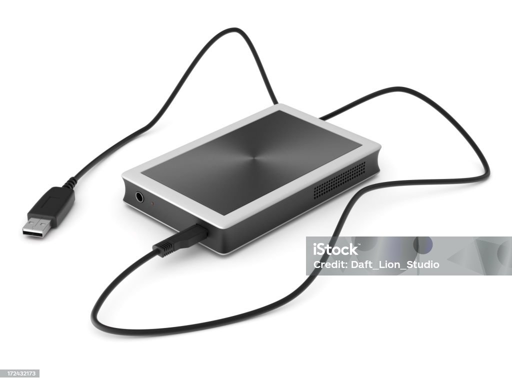 Esterni unità disco - Foto stock royalty-free di Cavo USB