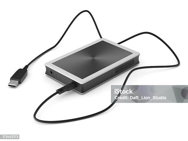 Esterni Unità Disco - Fotografie stock e altre immagini di Cavo USB - Cavo USB, Colore nero, Senza persone