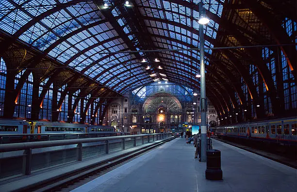 The railwaystation of Antwerp