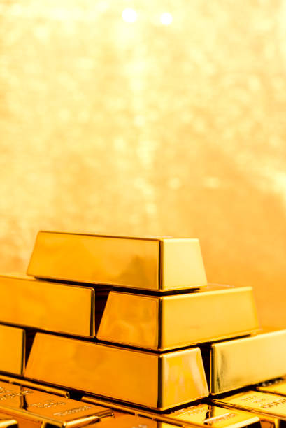 istock Pyramid of gold ingots 172432568