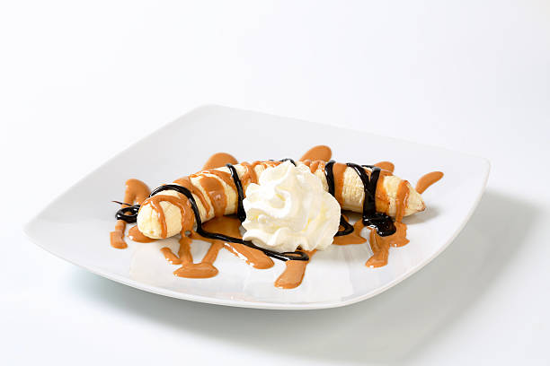 istock banana with whipped cream 172433177