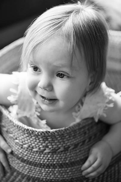 istock Baby Toddler in Basket 172433266