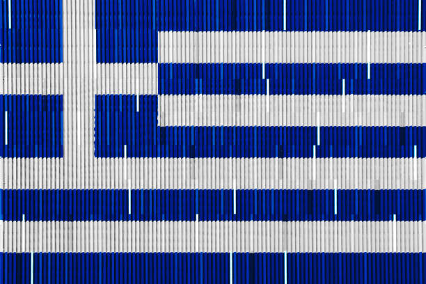 Abstract view of European Union Flag banner
