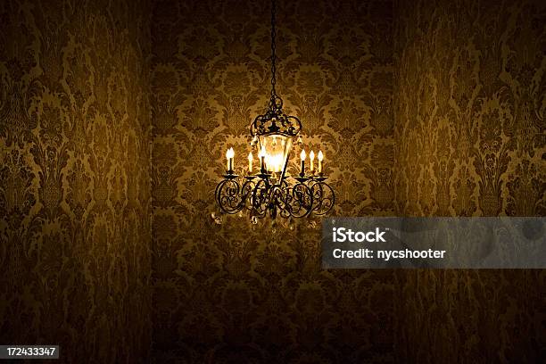 Chandelier Mystery Stock Photo - Download Image Now - Backgrounds, Victorian Style, Wallpaper - Decor