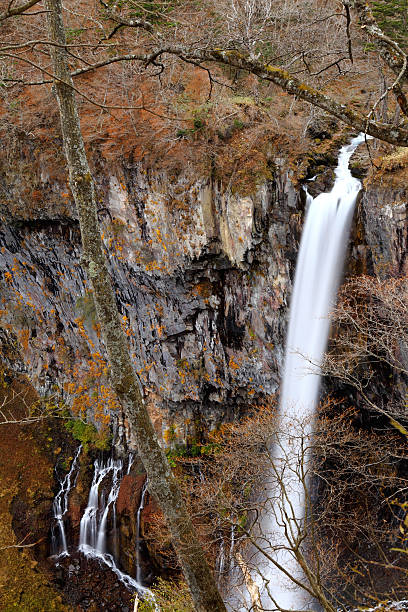 kegon falls - nikko asia japan natural landmark photos et images de collection