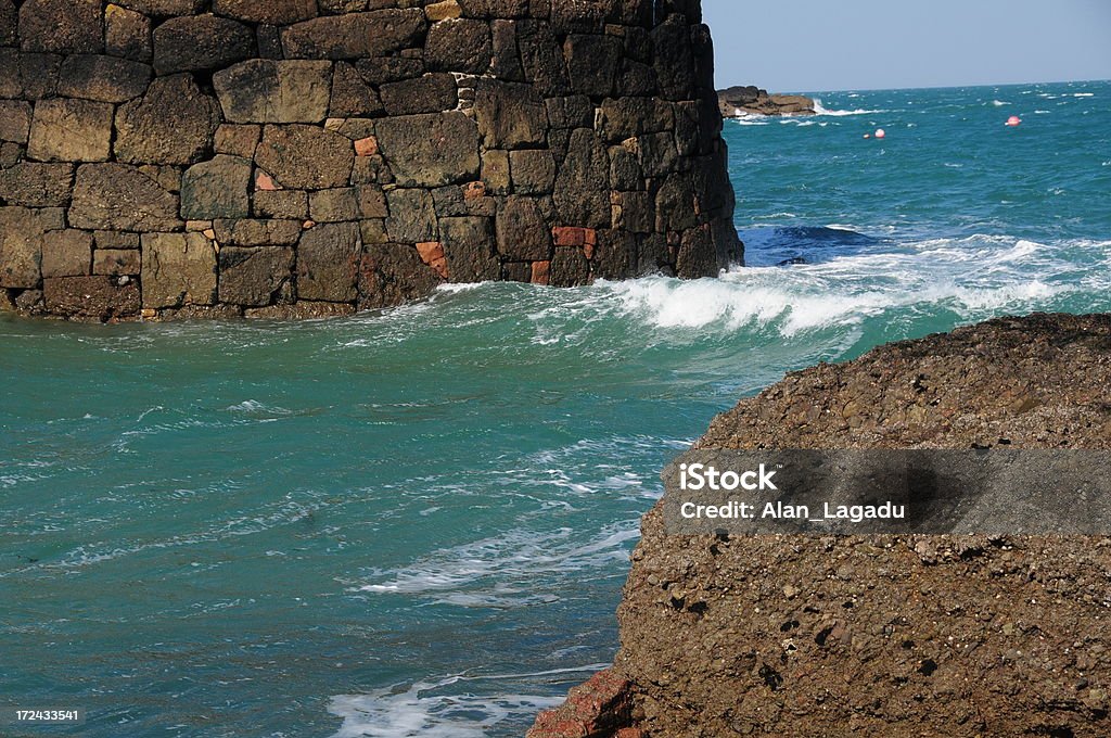 Rozel harbour, Jersey. - Foto stock royalty-free di Architettura