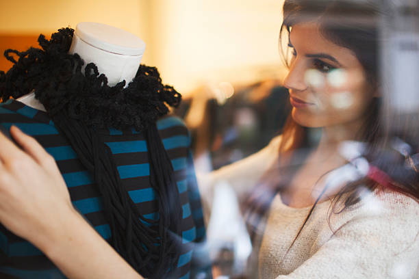 istock Arranging a manequin at clothing shop. 172433713
