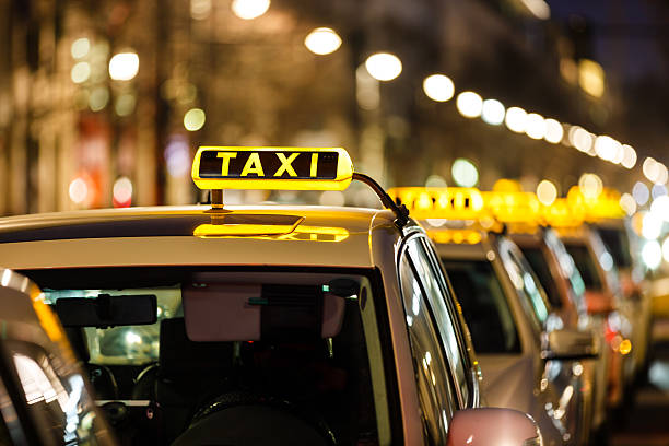 taxis - taxi germany car public transportation stock-fotos und bilder