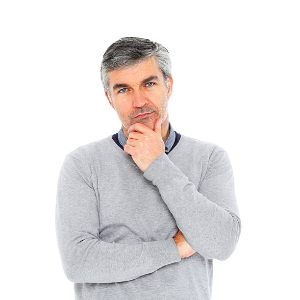 istock Thoughtful mature man looking at you 172434218