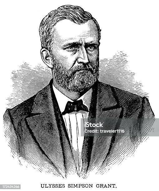 Ilustración de Ulysses Simpson Grant y más Vectores Libres de Derechos de Adulto - Adulto, Anticuado, Antigualla