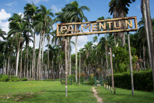 Palmentuin (Palmgarden) entrance in Paramaribo.