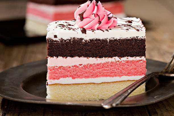 Slice Of Neapolitan Cake