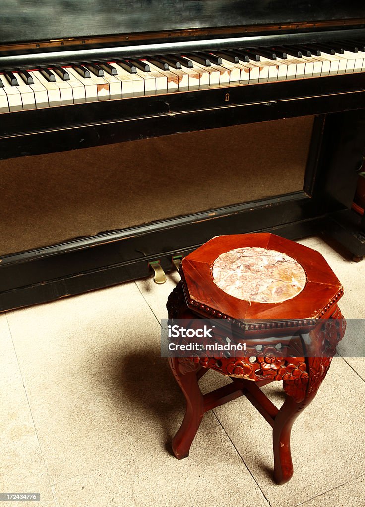Piano antigas - Royalty-free Acabado Foto de stock