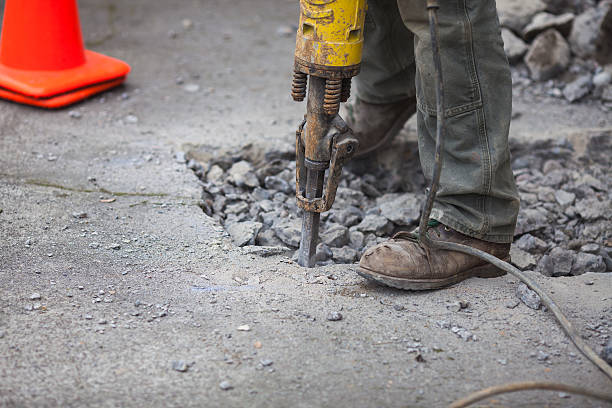 istock Detail of jackhammer in operation 172434821