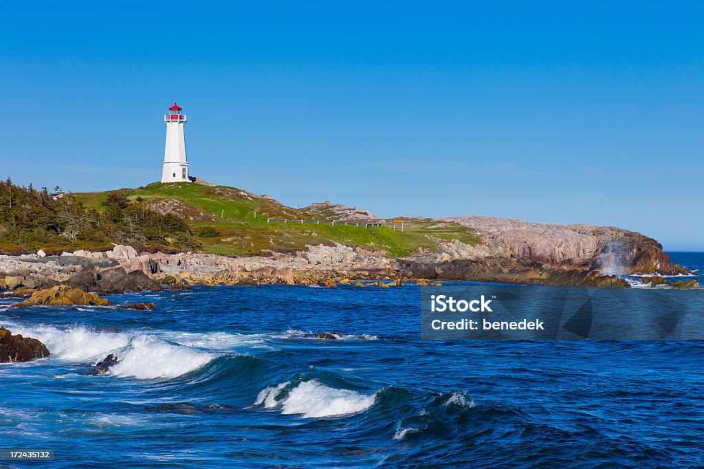 Louisbourg Lighthouse, Nova Escócia, Canadá - Foto de stock de Louisbourg royalty-free