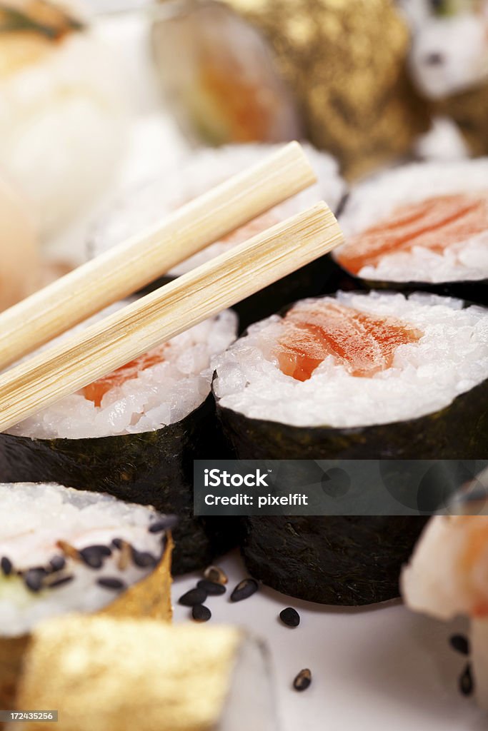 Conjunto de Sushi - Royalty-free Alimentação Saudável Foto de stock