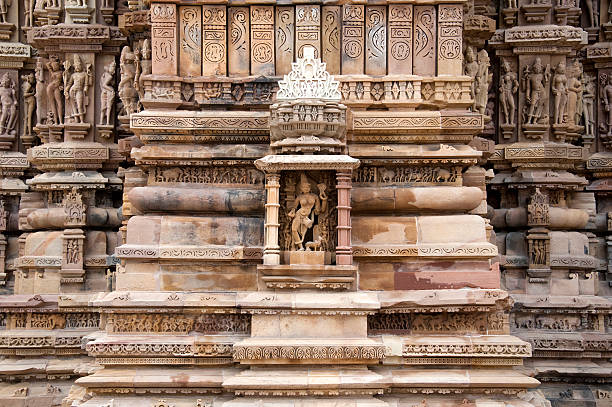 lakshmana temple, khajuraho - parsvanath foto e immagini stock