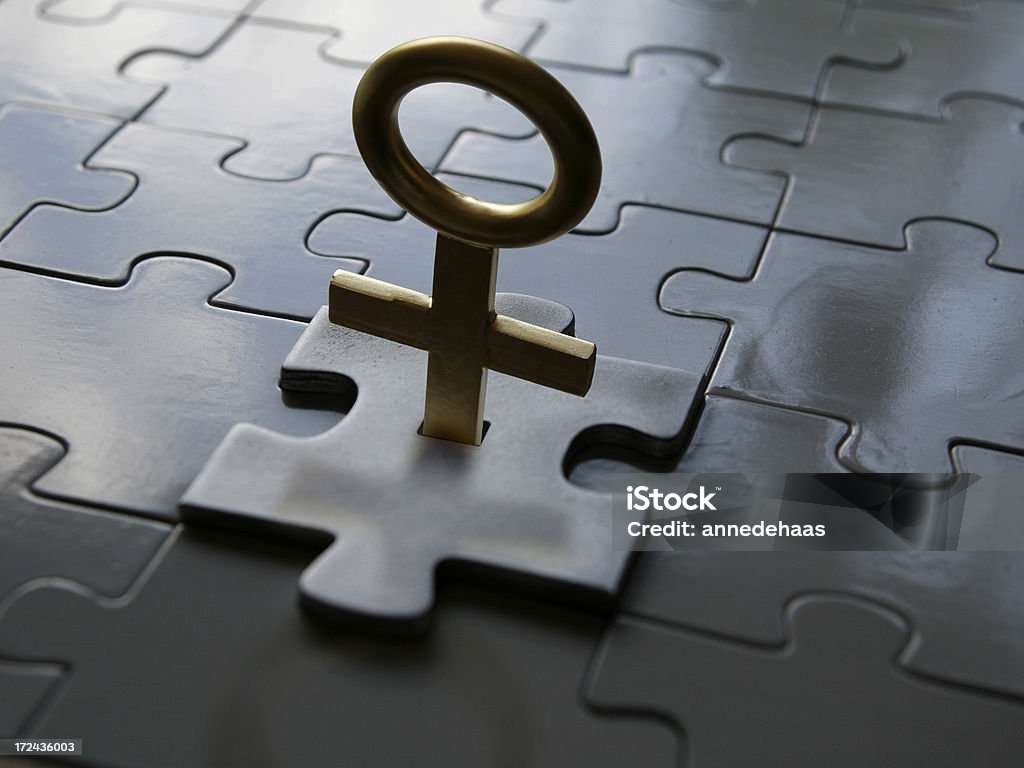 woman's Schlüssel - Lizenzfrei Frauensymbol Stock-Foto