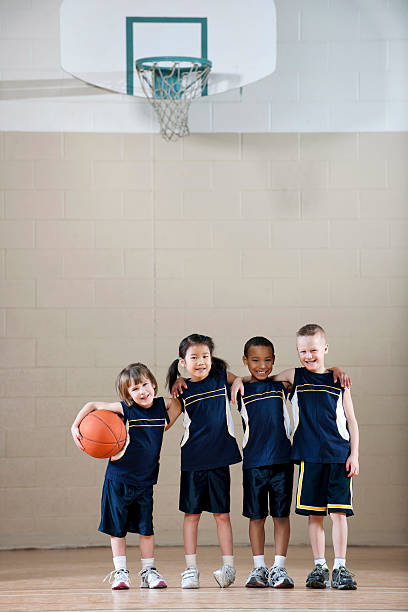 istock Diverse Childrens Basketball Team 172436108
