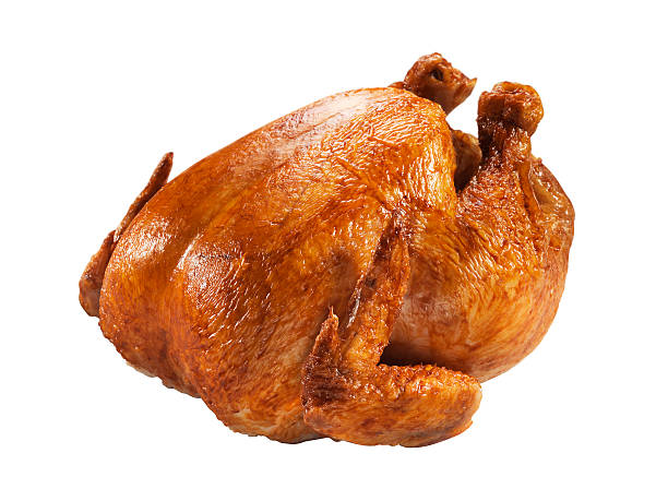 pollo asado (haga clic para obtener más información - roast chicken chicken roasted spit roasted fotografías e imágenes de stock