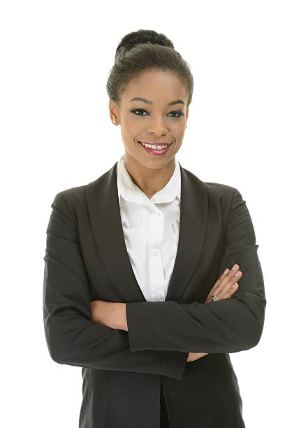 istock Happy african businesswoman 172436160