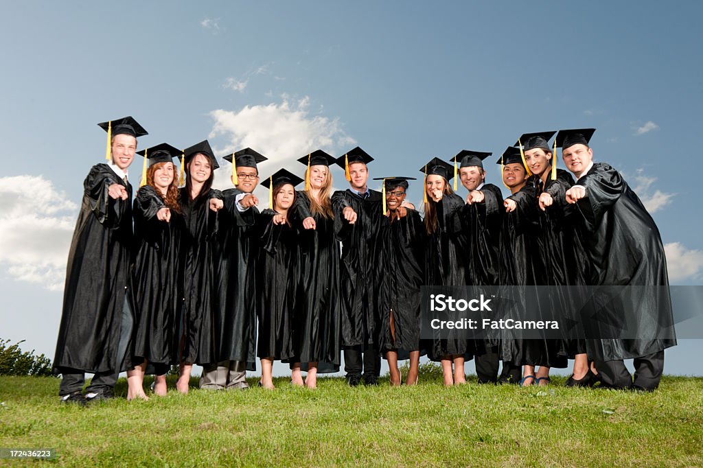 Università laureati - Foto stock royalty-free di Celebrazione della laurea