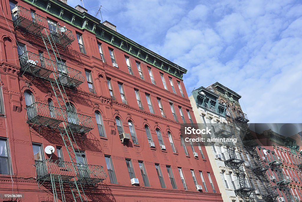 Edifícios históricos em Nova Iorque, Chinatown - Foto de stock de Apartamento royalty-free