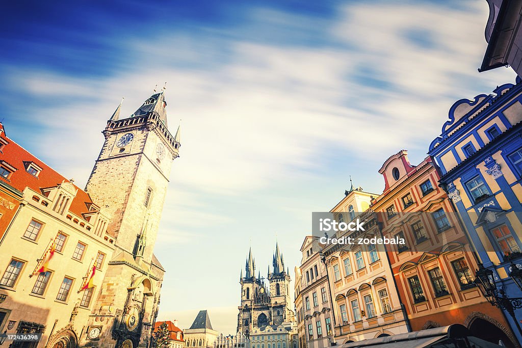 Piazza della Città vecchia di Praga, Repubblica Ceca Republich - Foto stock royalty-free di Ambientazione esterna