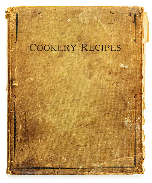 libro de receta - cookbook recipe book old fotografías e imágenes de stock