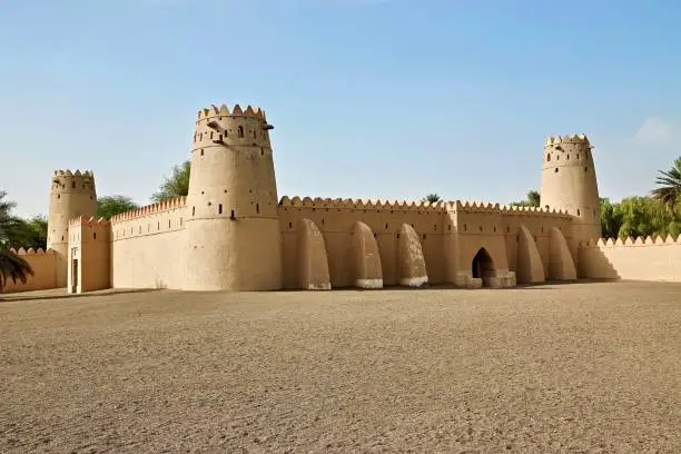 Old fort in the desert of Abu Dhabi