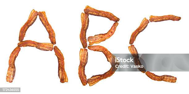 Bacon Abc Stock Photo - Download Image Now - American Culture, Bacon, Baked