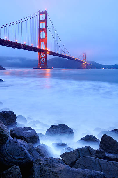 istock Blue twilight landscape with Golden Gate Bridge, San Francisco, USA 172436867