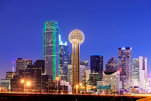 istock Dallas City Skyline at Night USA 172437146