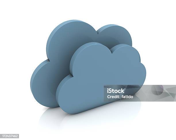 Cloud Computing Concept Stock Photo - Download Image Now - Arrow Symbol, Blue, Bonding