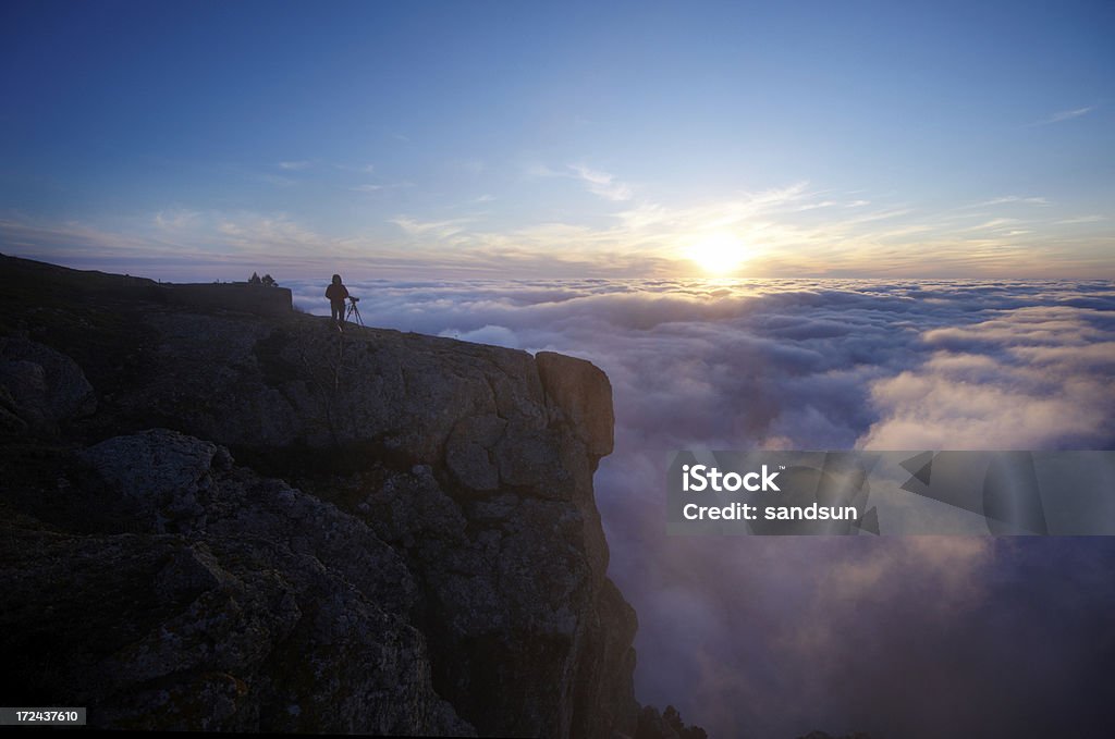 Photographe dans les montagnes - Photo de Nuage libre de droits