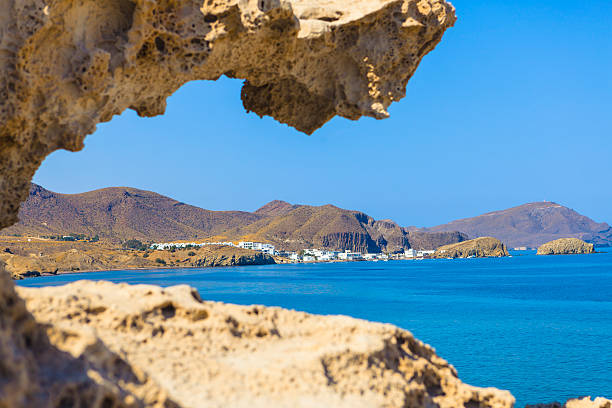 Beach at Cabo de Gata, Spain Idyllic view of a beach at Cabo de Gata, Almer cabo de gata photos stock pictures, royalty-free photos & images