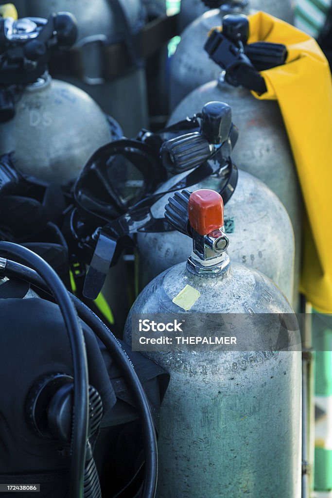 diving Zylinder - Lizenzfrei Ausrüstung und Geräte Stock-Foto