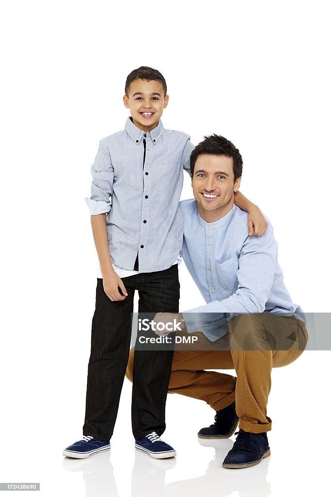 Portrait de l'heureux père et fils ensemble - Photo de Hommes libre de droits