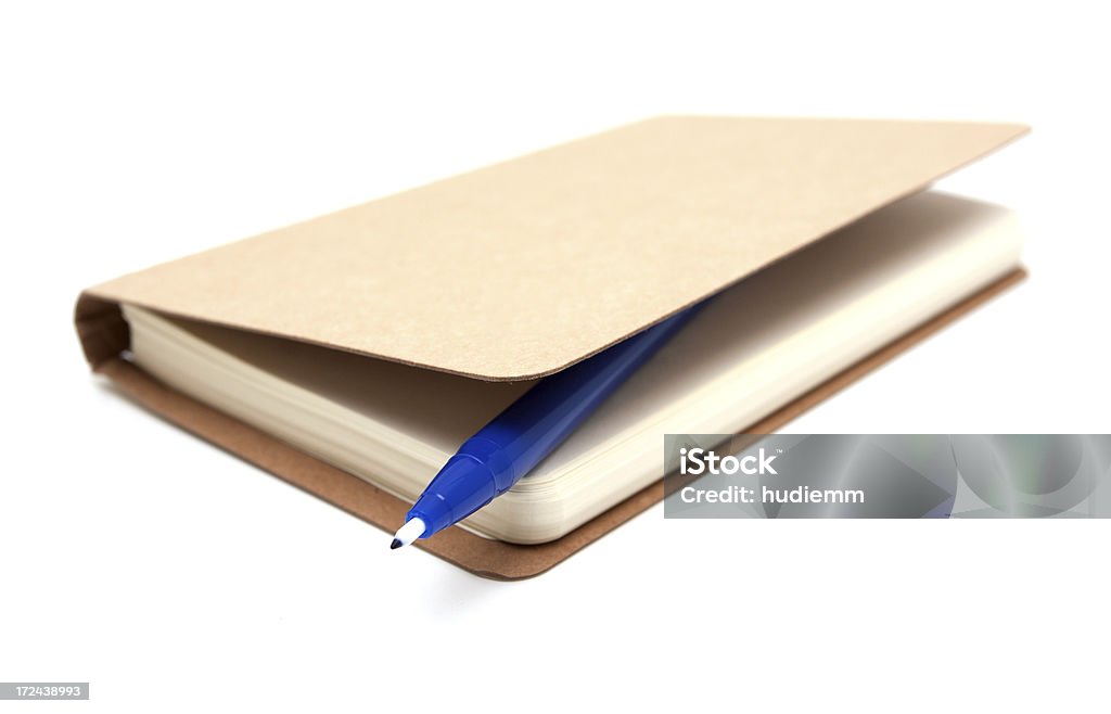 Caderno e caneta de ponta de feltro - Royalty-free Caderno de notas Foto de stock