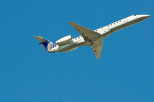 Image is intended for editorial use -  United Airlines Aircraft Taking Off
