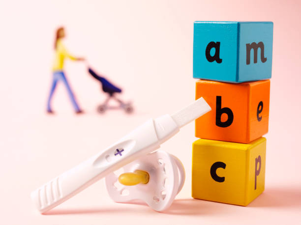 istock ABC with a Baby's Dummy and Pregnancy Teast 172439265