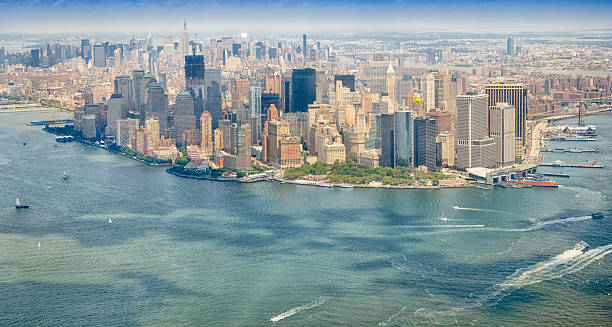 istock New york city skyline from the helicopter 172439312